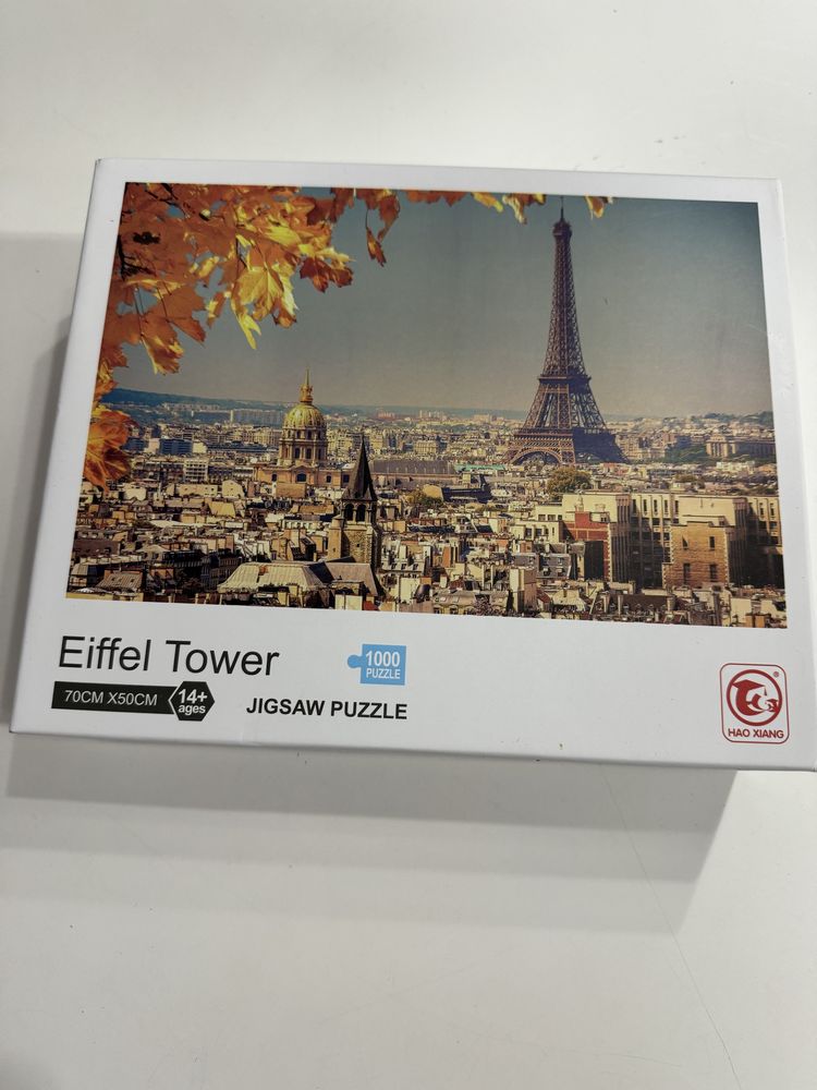 Puzzle jigsaw 1000 pieces eiffel tower