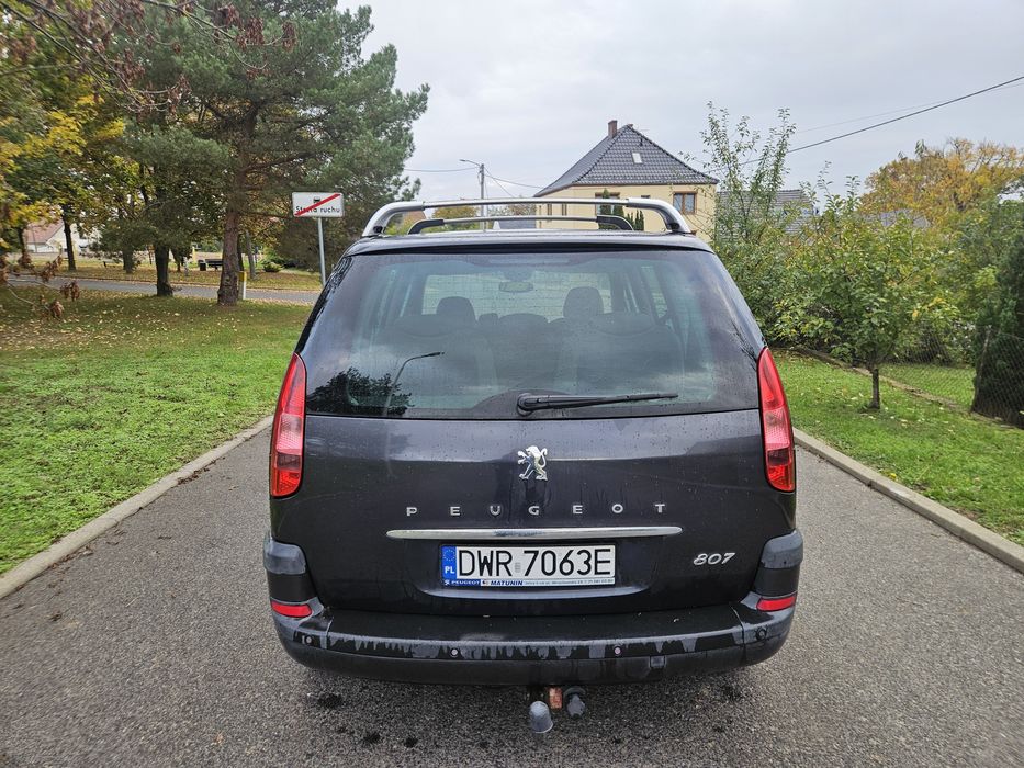 Peugeot 807 ! 2.0 hdi ! 7osób ! Elektryczne drzwi !HAK! Nowy przegląd!