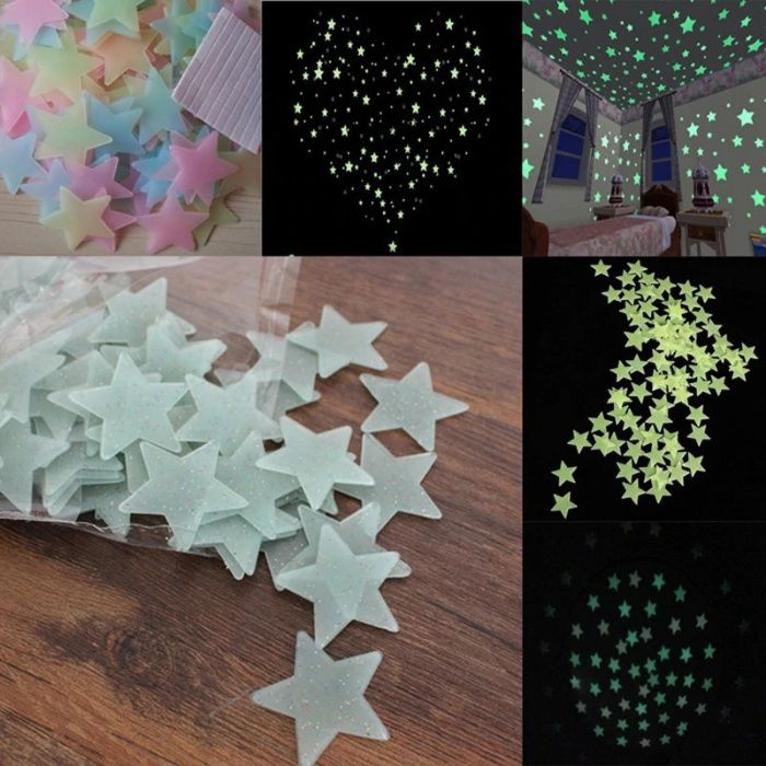 Estrelas NOVAS que brilham no escuro para decorar o seu teto