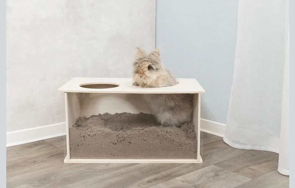 TRIXIE 63003 buddelka dla królika, drewno, 58 × 30 × 38 cm