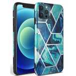 Etui Marble Blue Do Iphone 12 / 12 Pro