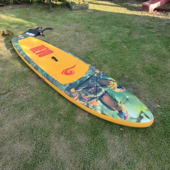 Deska SUP pompowana 320 cm + siedzisko, wiosło, plecak – zestaw