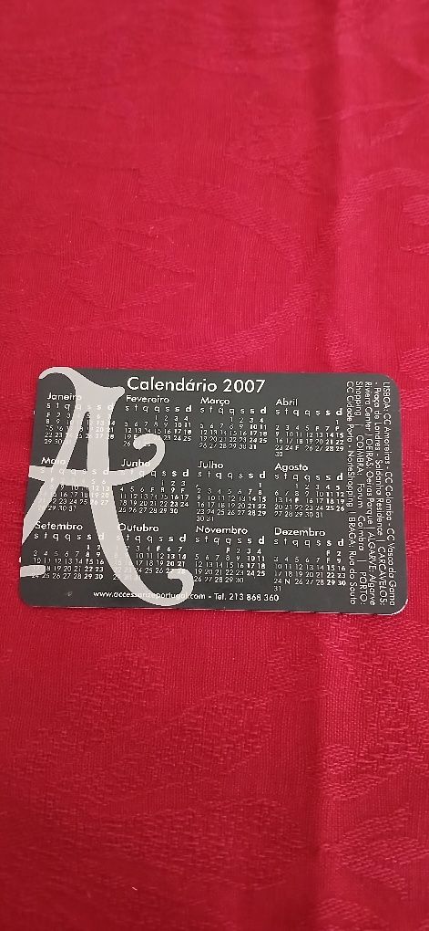 Calendario de bolso Claudia Shiffer