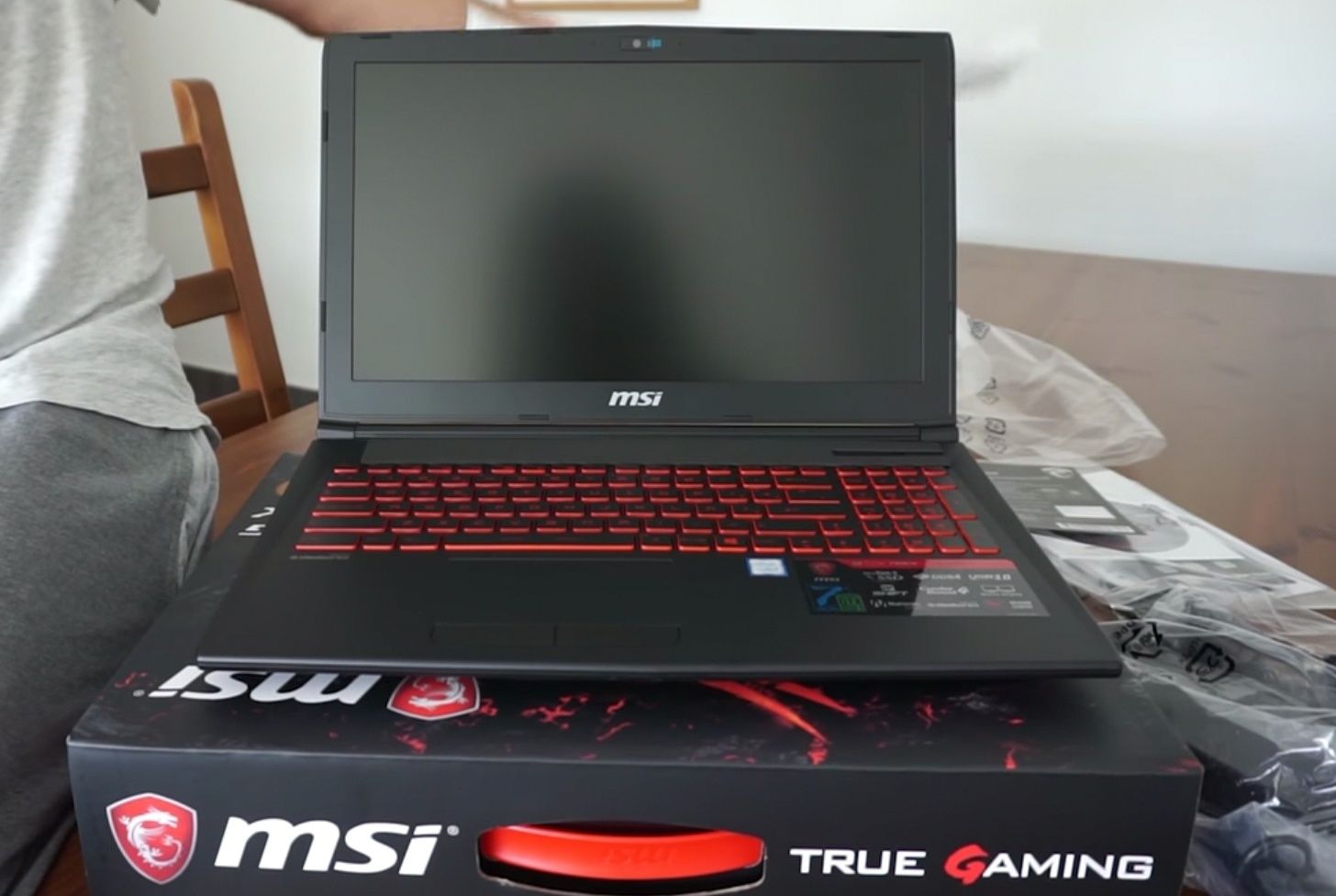 Msi portátil para jogos