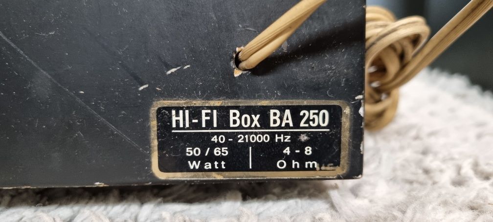 Kolumny AREA BOX BA-250 hi-fi stereo.