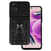 Slide Camera Armor Case Do Xiaomi Redmi Note 12S Czarny