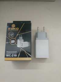 Сетевое зарядное устройство XOKO WC-210 2.4A USB White (WC-210-WH)