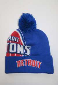 Adidas Detroit Pistons czapka z pomponem