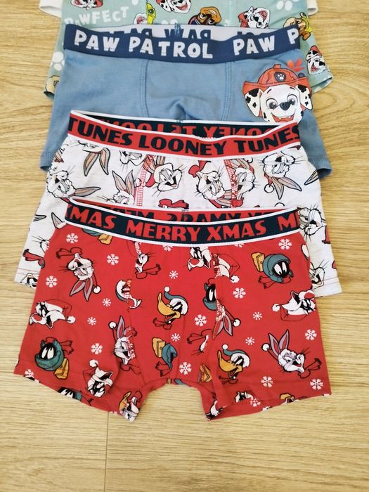 Dziecięce majteczki Psi Patrol, Looney Tunes, H&M, Pepco
