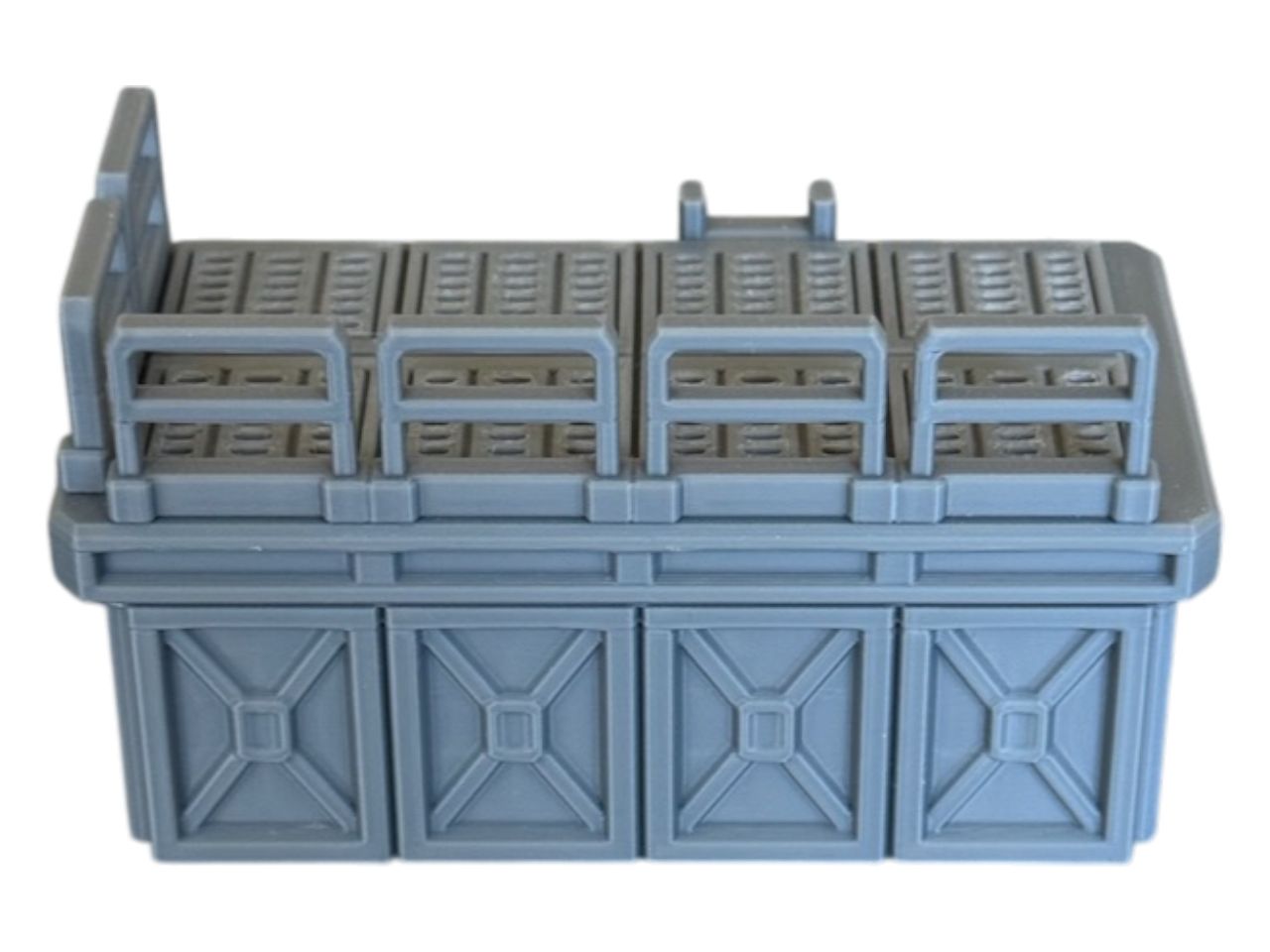 Platforma z drabiną (prawy róg), model do gier bitewnych, druk 3D