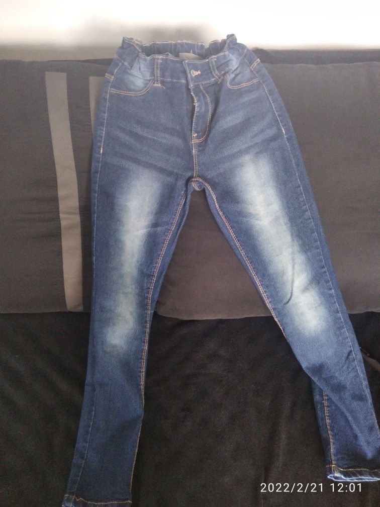 Spodnie jeansowe roz 140