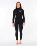 Rip Curl Women's E-Bomb 4/3mm Zip Free Wetsuit Size 10