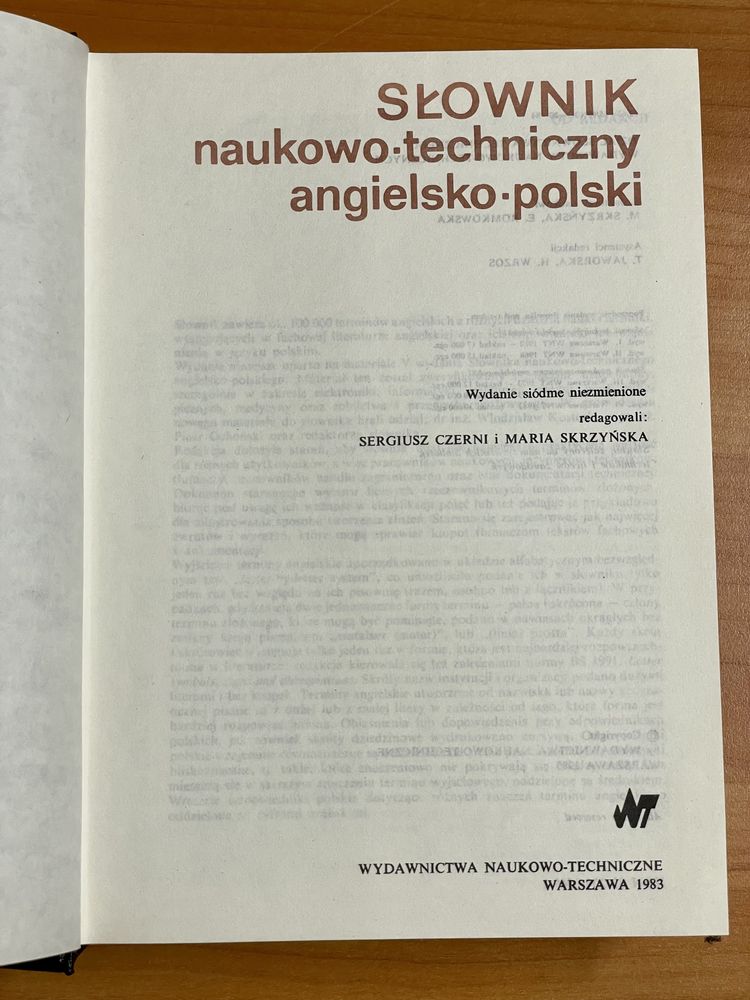 Słownik naukowo-techniczny angielsko-polski