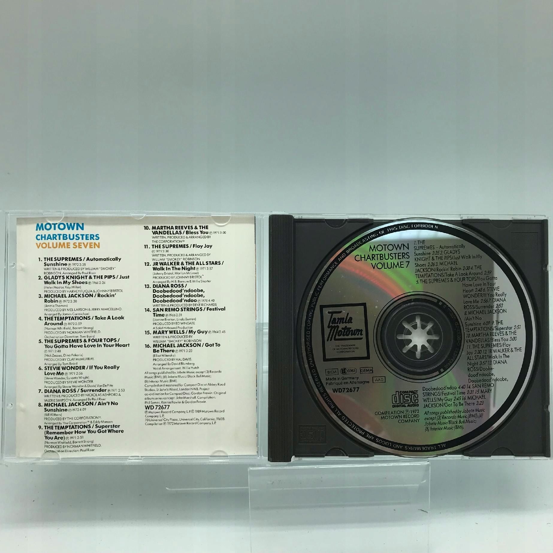 Cd - Various - Motown Chartbusters Volume 7 Składanka 1989
