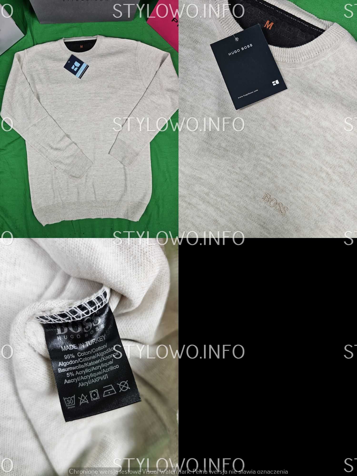 Sweter męski Hugo Boss z dzianiny z malym logo tommy swetry HB