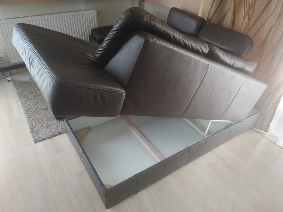 Sprzedam narożnik skórzany z funkcją spania