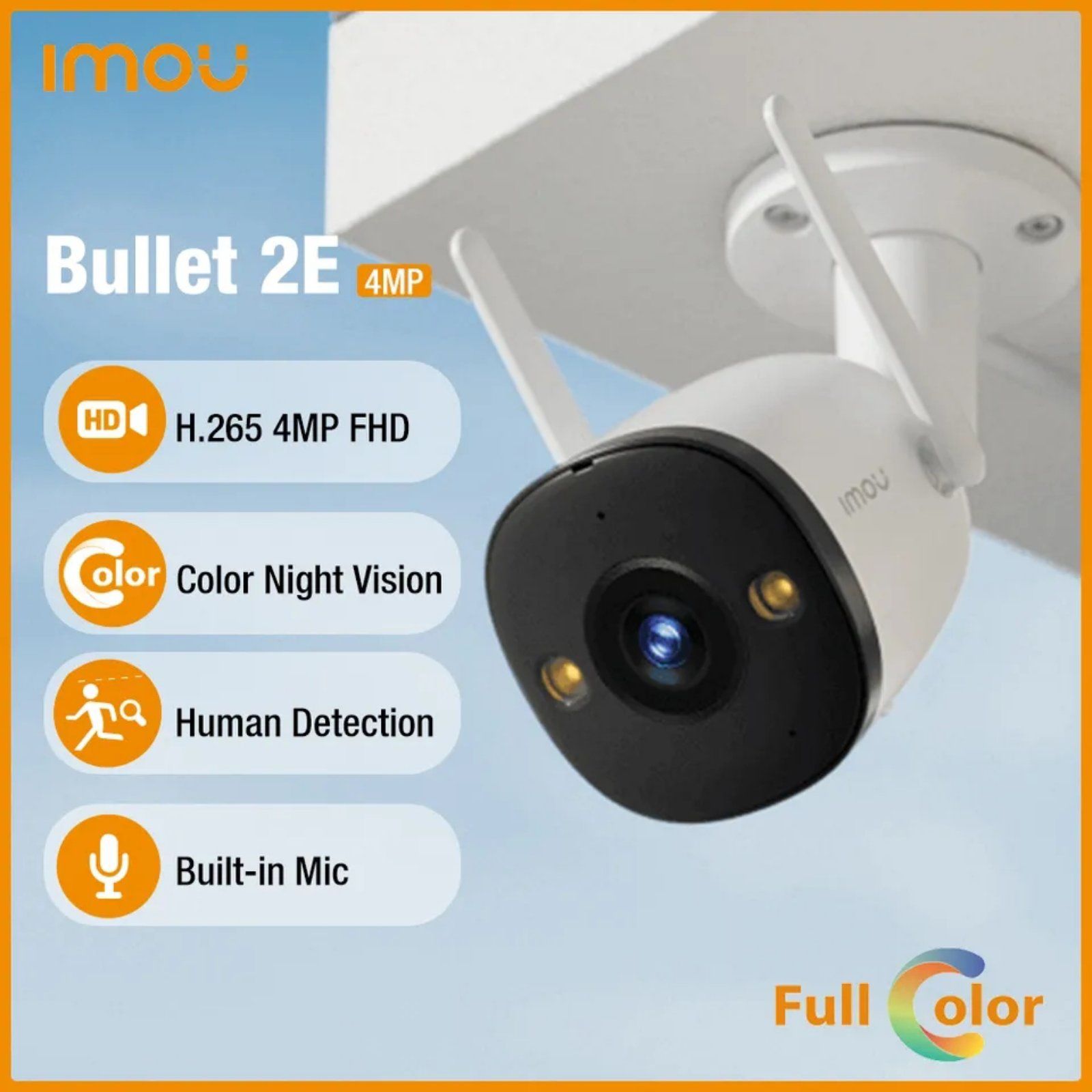 Imou Bullet 2E IPC-F42FP 4 Mp Wifi камера Imou Bullet 2E