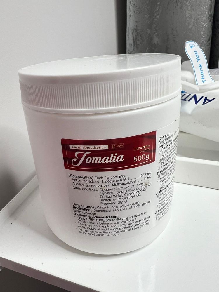 Крем Jomalia, обезболивающий Ledocaine cream 500g