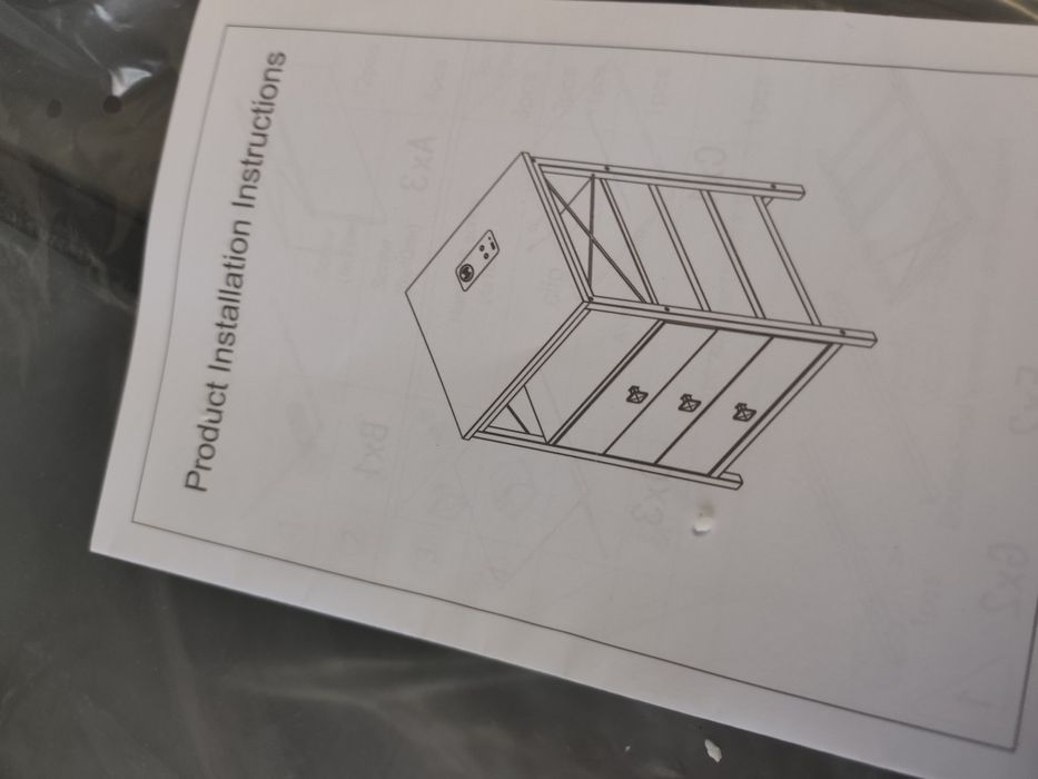 Nowa szafka nocna czarna