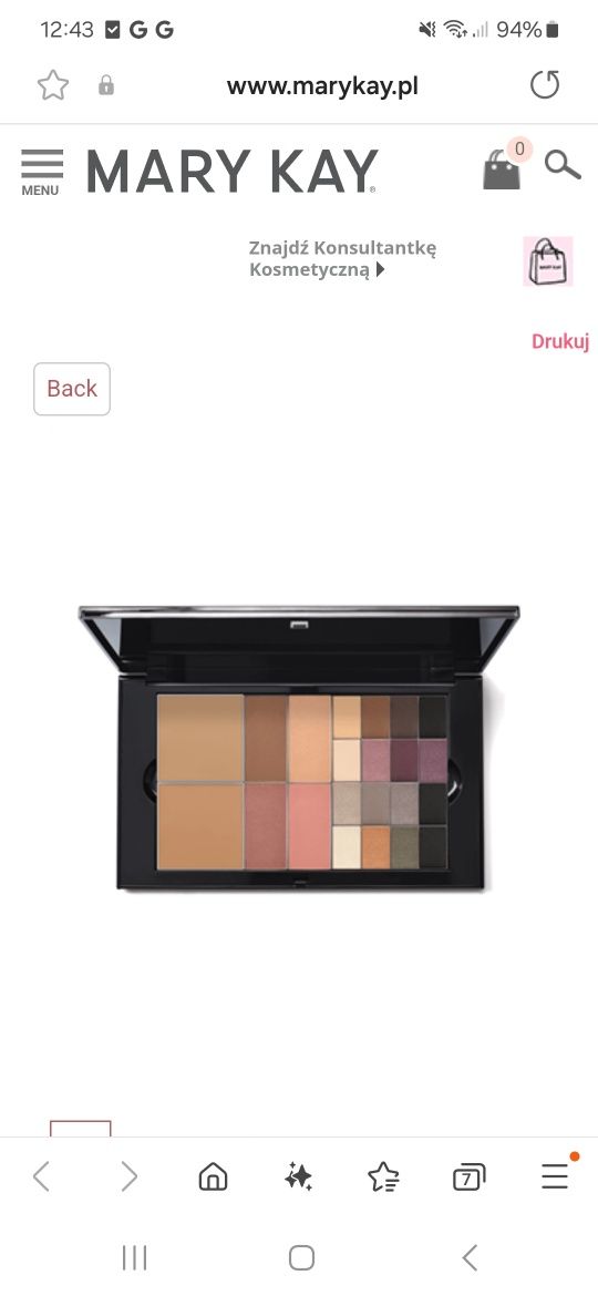 Paleta pro Mary Kay