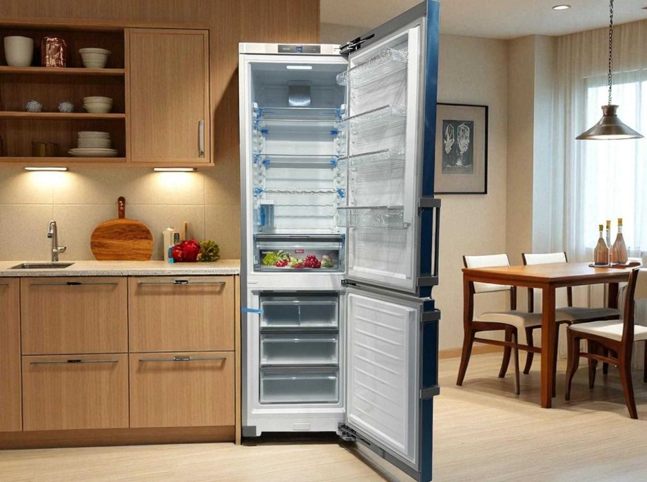 Холодильник Miele / Міле KFN 4799 DDE, 2-кам. сенсор, хром, 201 см