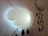 Lampka Ścienna,  Biała,  CHMURKA Kinkiet, IKEA DROMSYN . 2 sztuki