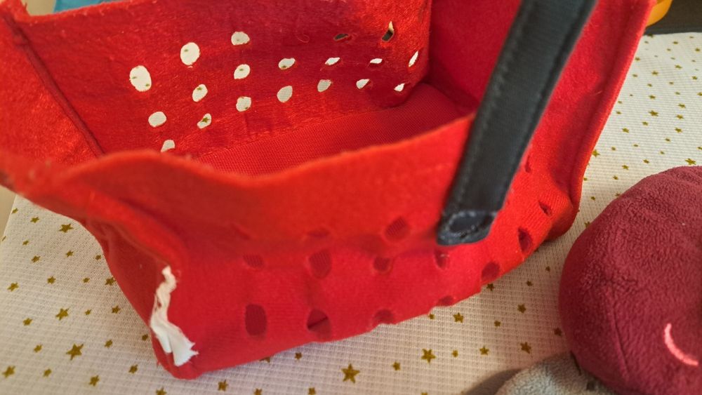 Zabawka pluszowe warzywa w koszyku Ikea
