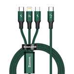 Kabel Baseus Rapid Series 3w1 USB-C - USB-C / Lightning / micro USB 20