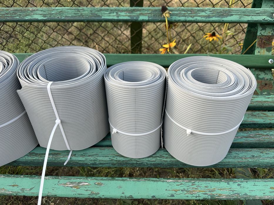 Taśma ogrodzeniowa szara