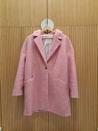 Piękny płaszcz damski - różowy Mango, rozmiar M