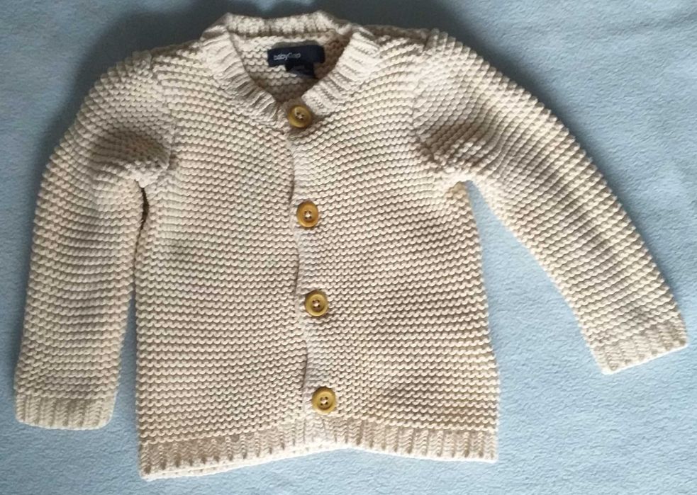 Sweterek niemowlęcy Baby Gap 3-6 m + body koszulowe Next Baby 3-6 m