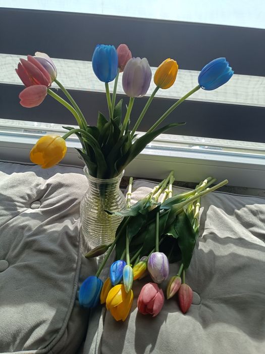 Piękne silikonowe tulipany kpl-5szt