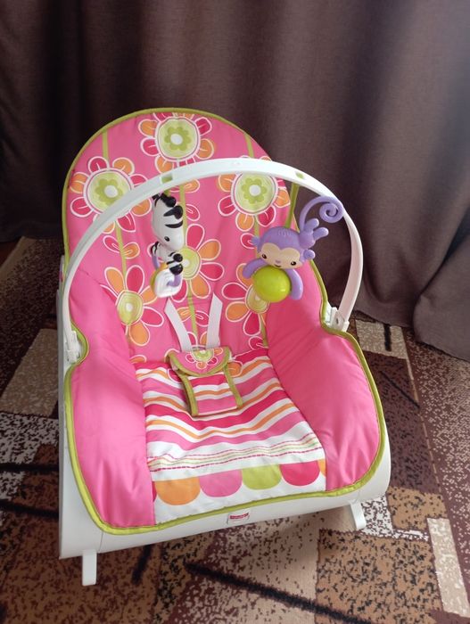 Шезлонг, дитяча гойдалка Fisher price