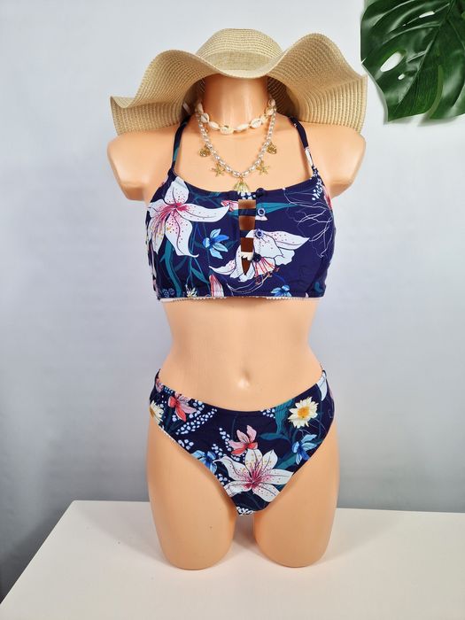 Strój kostium kąpielowy dwuczęściowy cupshe XL 42 nowy plus size duży