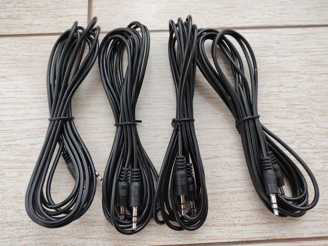 Аудио шнур аукс aux jack 3.5mm-jack 3.5mm, 2rca-3.5mm