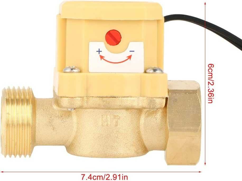 Przełącznik przepływu wody gwint 3/4 cala metal ciśnienie pompy