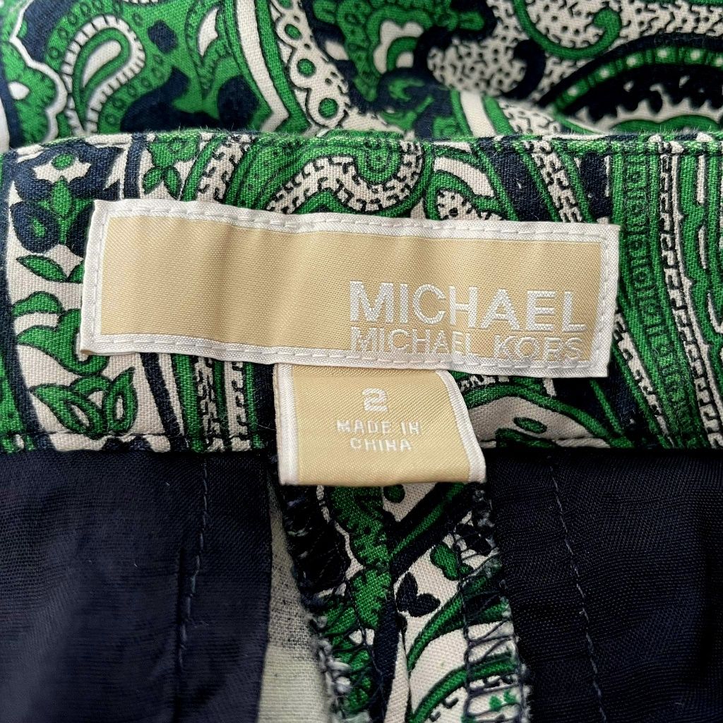 Michael Kors spodnie paisley damskie XS 
rozmiar z metki 2(XS)
Wzór:pa