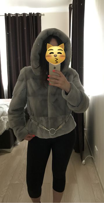 Голубая норка ( норковая шуба автоледи) р. 42-48