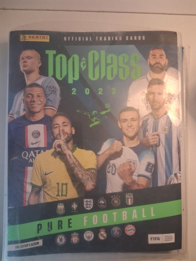 249 kolekcjonejsrkich kart panini top class 2023 wraz z albumem