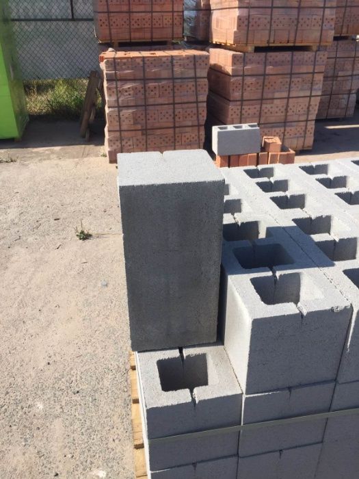 шлакоблок, газоблок, кільця для колодязів, цегла рядова, цемент