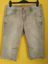 Spodenki męskie jeansowe Camp David, W34, za kolano, bawełna