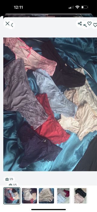Majtki stringi koronkowe 2xl xxl paka zestaw
