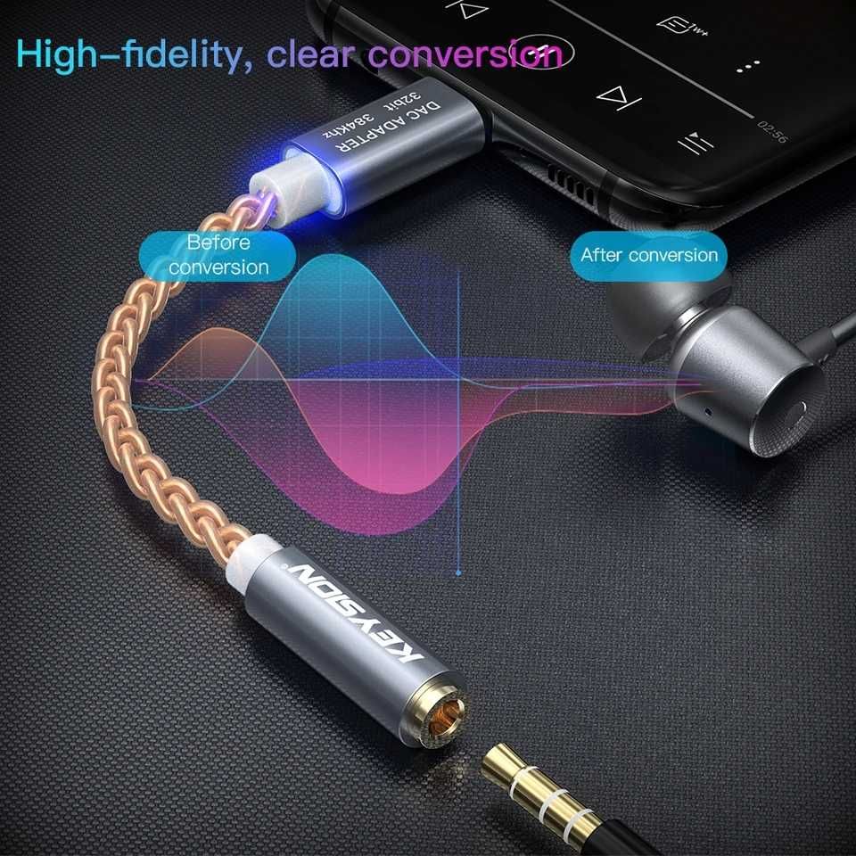 Keysion HiFi DAC-AMP Realtek ALC 5686 Szary