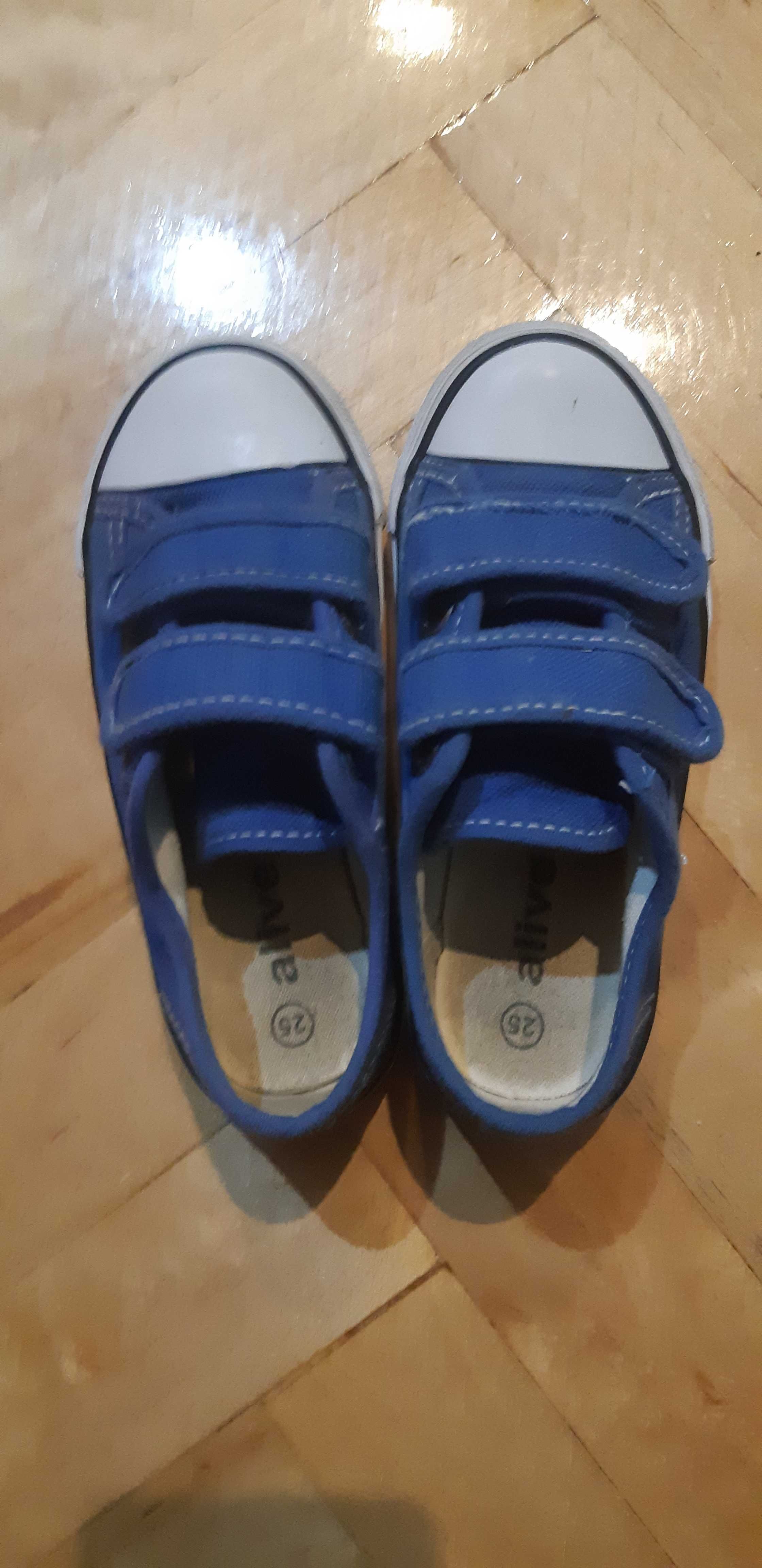 buty chłopięce trampki niebieskie rozmiar 25
