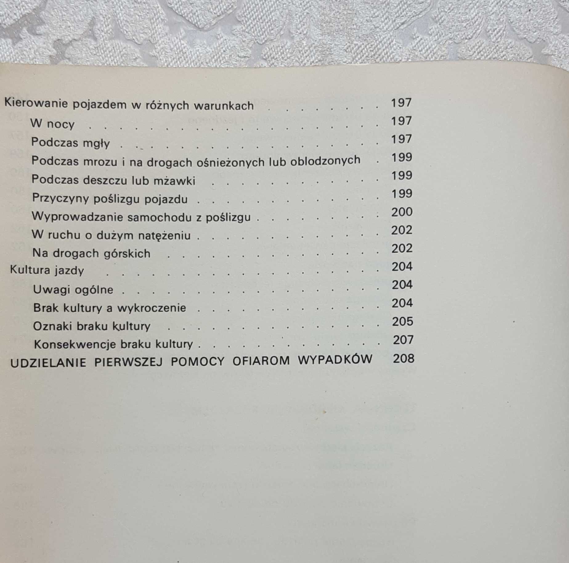 Książka "Kierowca amator Ilustrowany podręcznik" Więckowski, Zasel