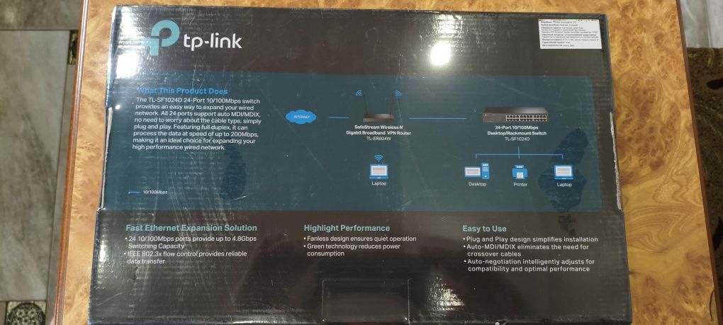 Мережевий комутатор Tp-Link tl-sf1024d