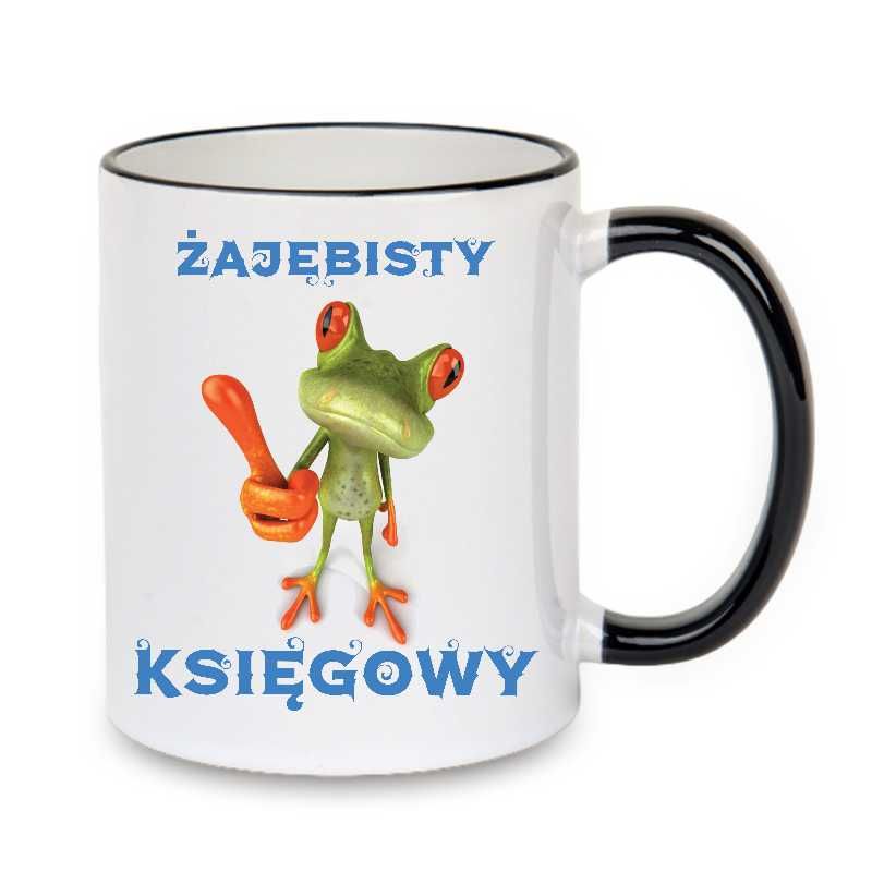 Kubek biały z nadrukiem Księgowy, różne kolory BUC-KSI-004