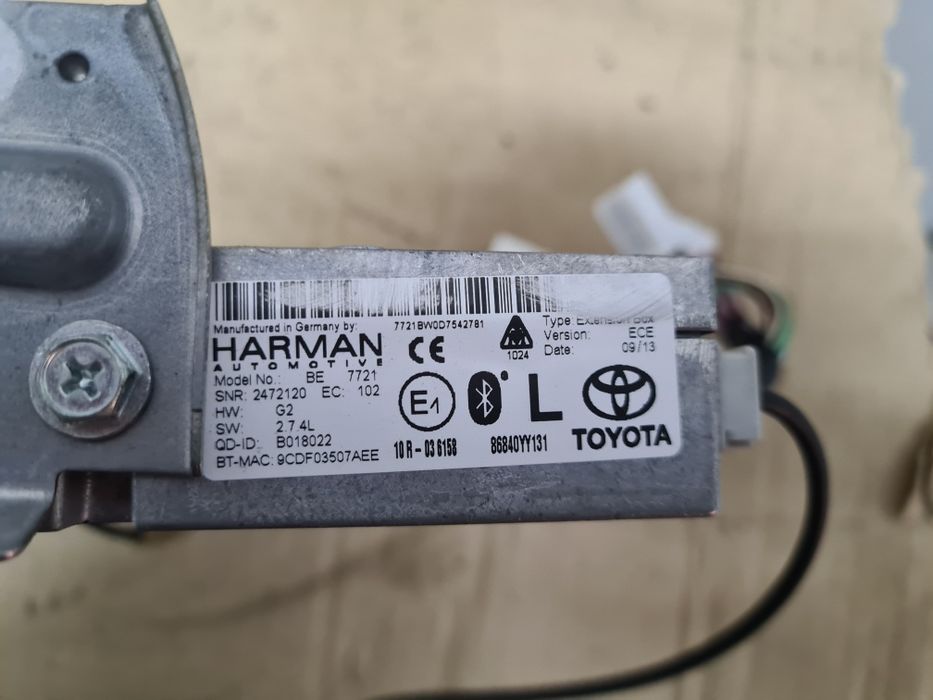 Moduł nawigacji navi Toyota Avensis RAV4 Prius Aygo Yaris Verso GT86