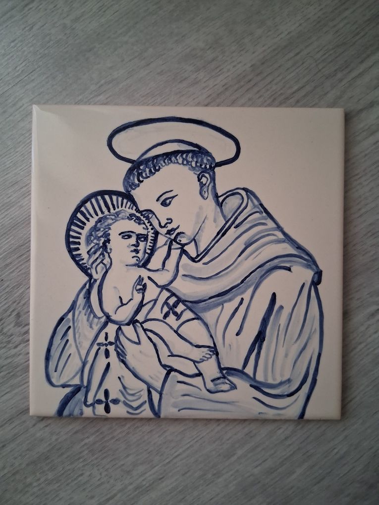 Azulejo com Santo António de Lisboa