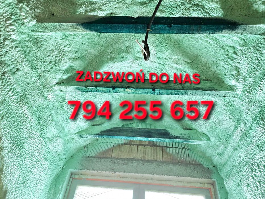 Ocieplanie pianą PUR, izolacje natryskowe dachu, poddasza, pianowanie
